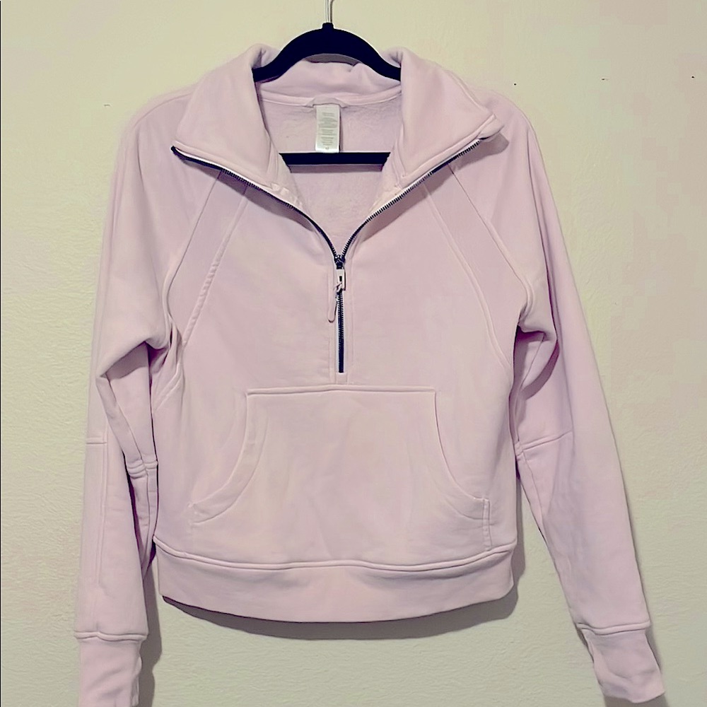 Women's Light Pink Quarter-Zip Pullover
